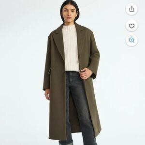Olive Green Long Coat